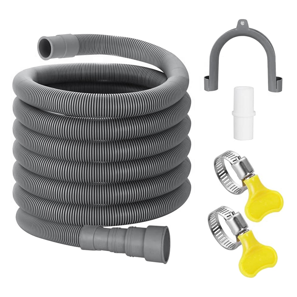 Hose Clamp Assorted - ชุดส่วนต่อขยายท่อน้ำทิ้ง10Ft ท่อเครื่องซักผ้าแบบสากลรวมถึงที่ต่อสายยางยึดและสายรัดท่อท่อน้ำทิ้งวินาที