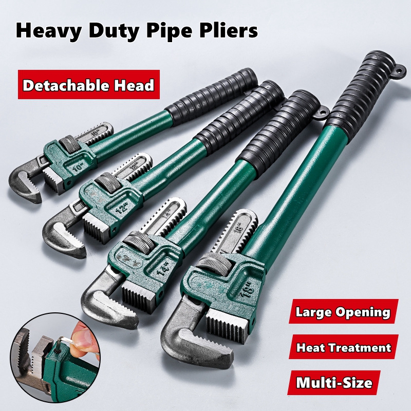 Pipe Wrench Adjustable - Heavy Duty เหล็กคาร์บอนตรงประแจท่อ 10 