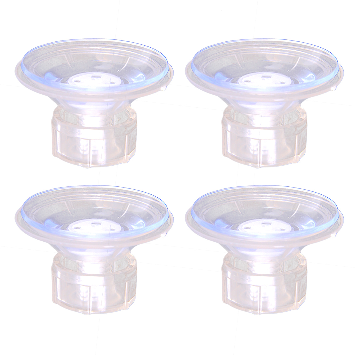 Wall Anchor Plastic - 4 Pcs ล้างพลาสติกดูดคัพ Sucker Pads พร้อม
