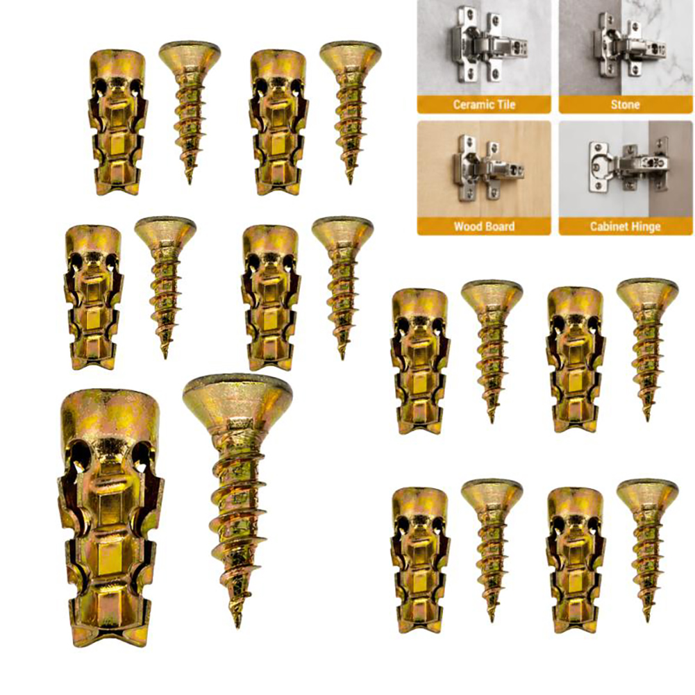 Drywall Anchor Screw - 6*14 มม.บานพับประตูซ่อมสกรูสั้นขยาย Wall Anchors Stripped ซ่อม