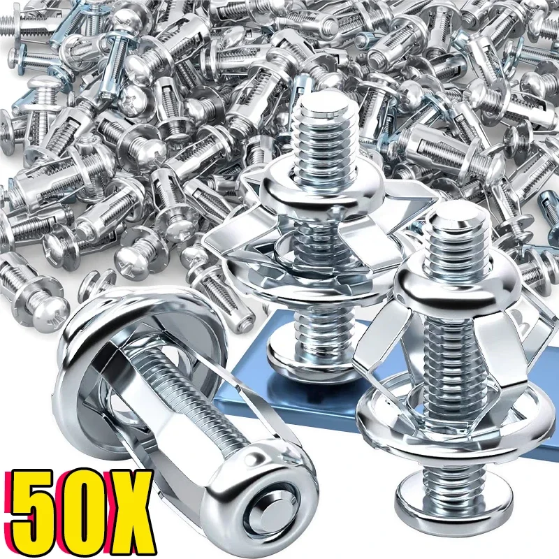 Drywall Anchor Screw - กลีบสกรูแจ็คถั่วสกรู Anchors กลีบขยายปลั๊กสําหรับผ้าม่านขยาย CLAMP กลีบ Rivet