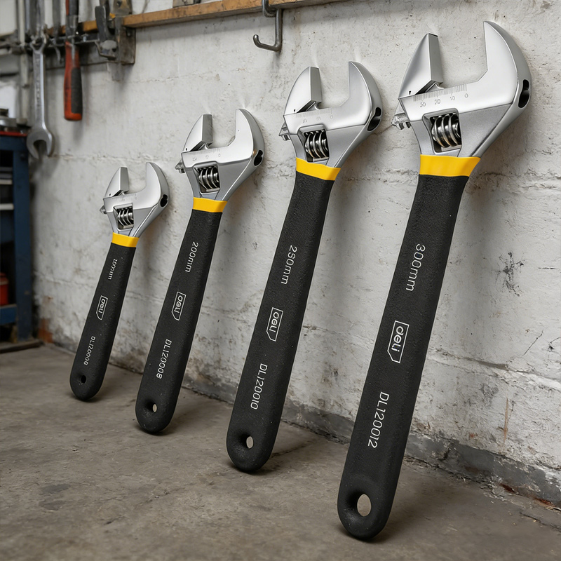 Pipe Wrench Adjustable - ประแจปรับขนาดได้ 6/8/10/12 นิ้ว เหล็กกล้าคาร์บอน ด้ามจับเคลือบไฟฟ้า ประแจอเนกประสงค์
