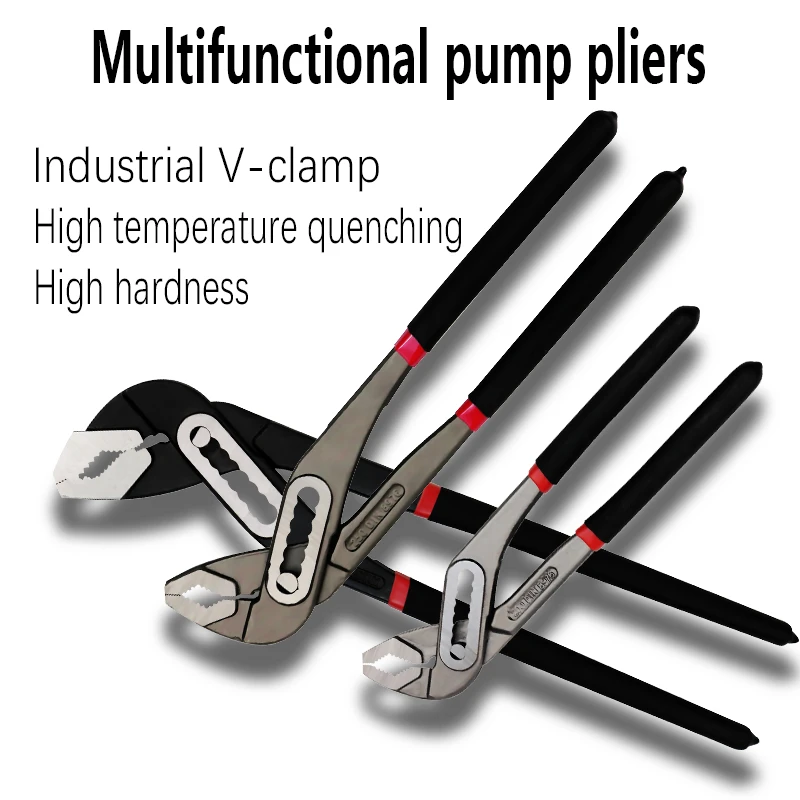 Pipe Wrench Adjustable - ประแจท่อแบบปรับได้ ForHomHeavy Duty ขนาด 8/10/12 นิ้ว