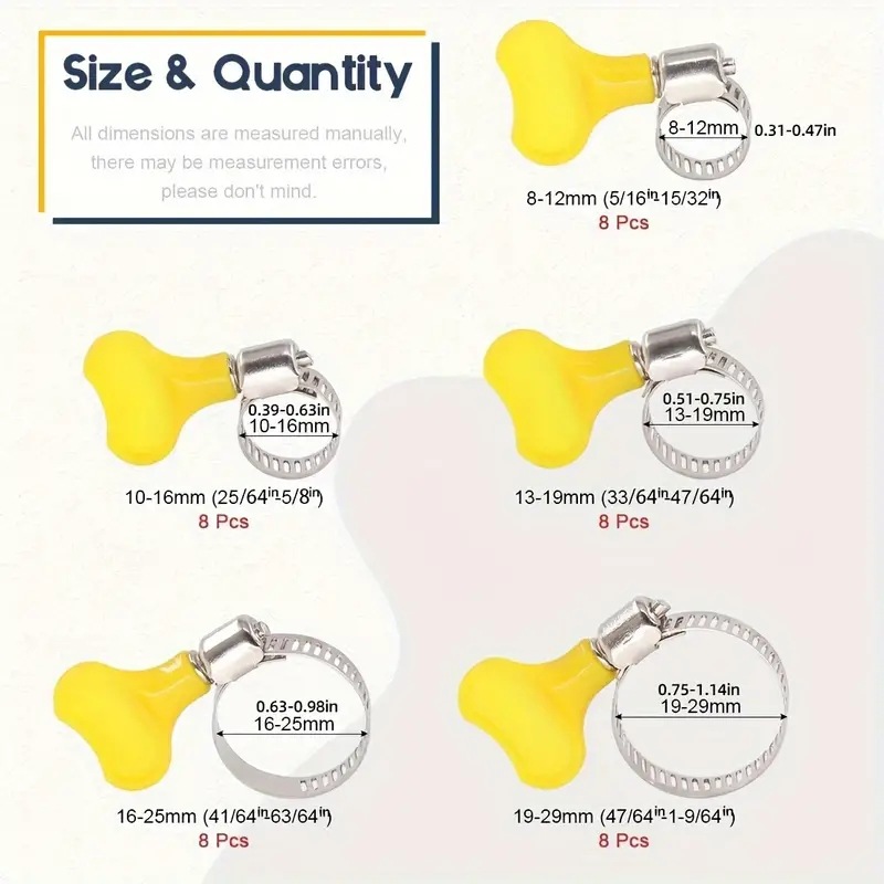 ชุดแคลมป์รัดสายแบบสปริง 40 ชิ้ - Hose Clamp Assorted บทวิจารณ์และราคา