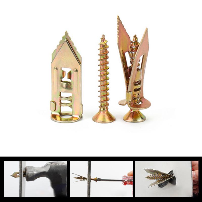 ชุดอุปกรณ์ยึดผนังแบบเจาะรู 50  - Drywall Anchor Screw บทวิจารณ์และราคา