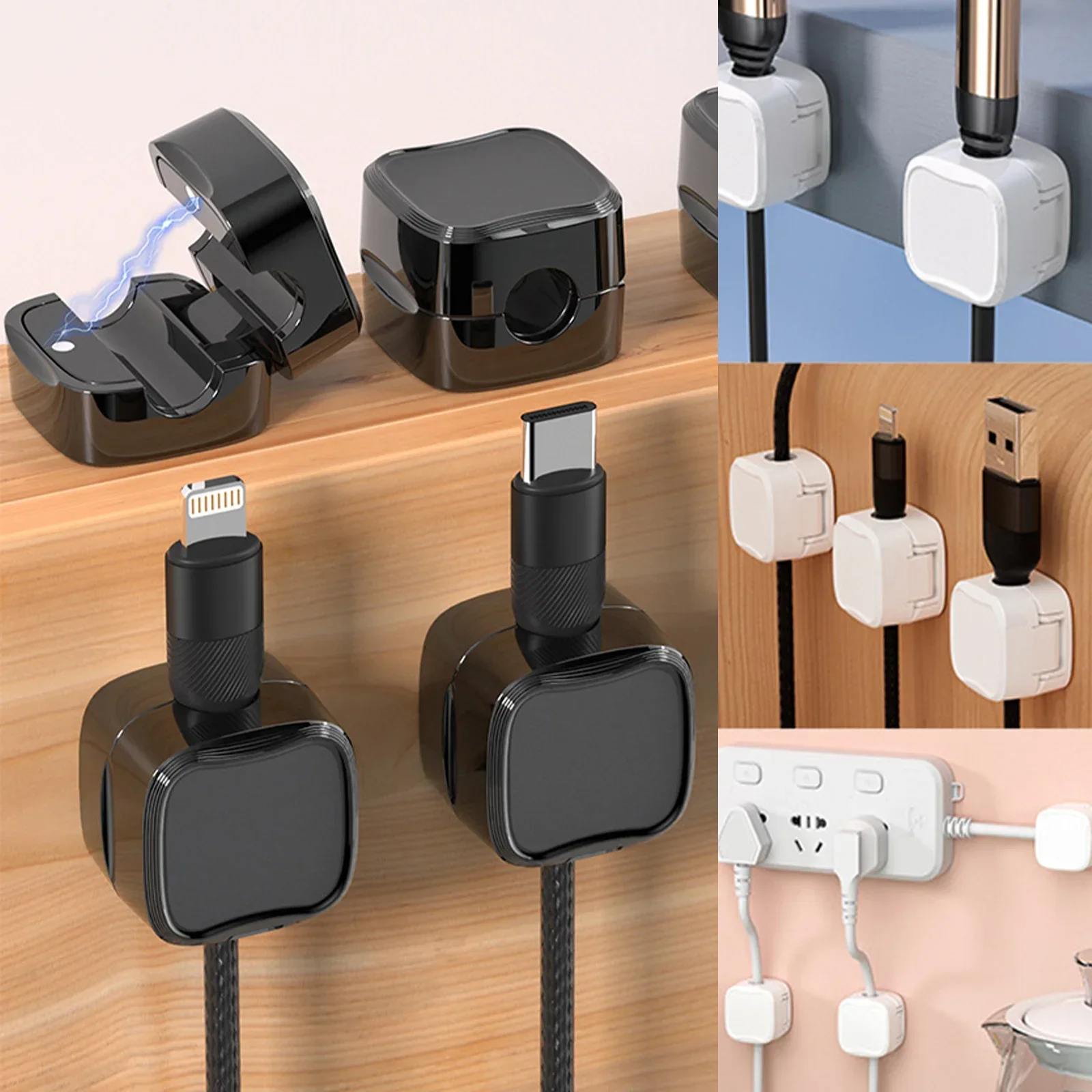 24/6PCS Magnetic CABLE Organiz - Wall Anchor Plastic บทวิจารณ์และราคา