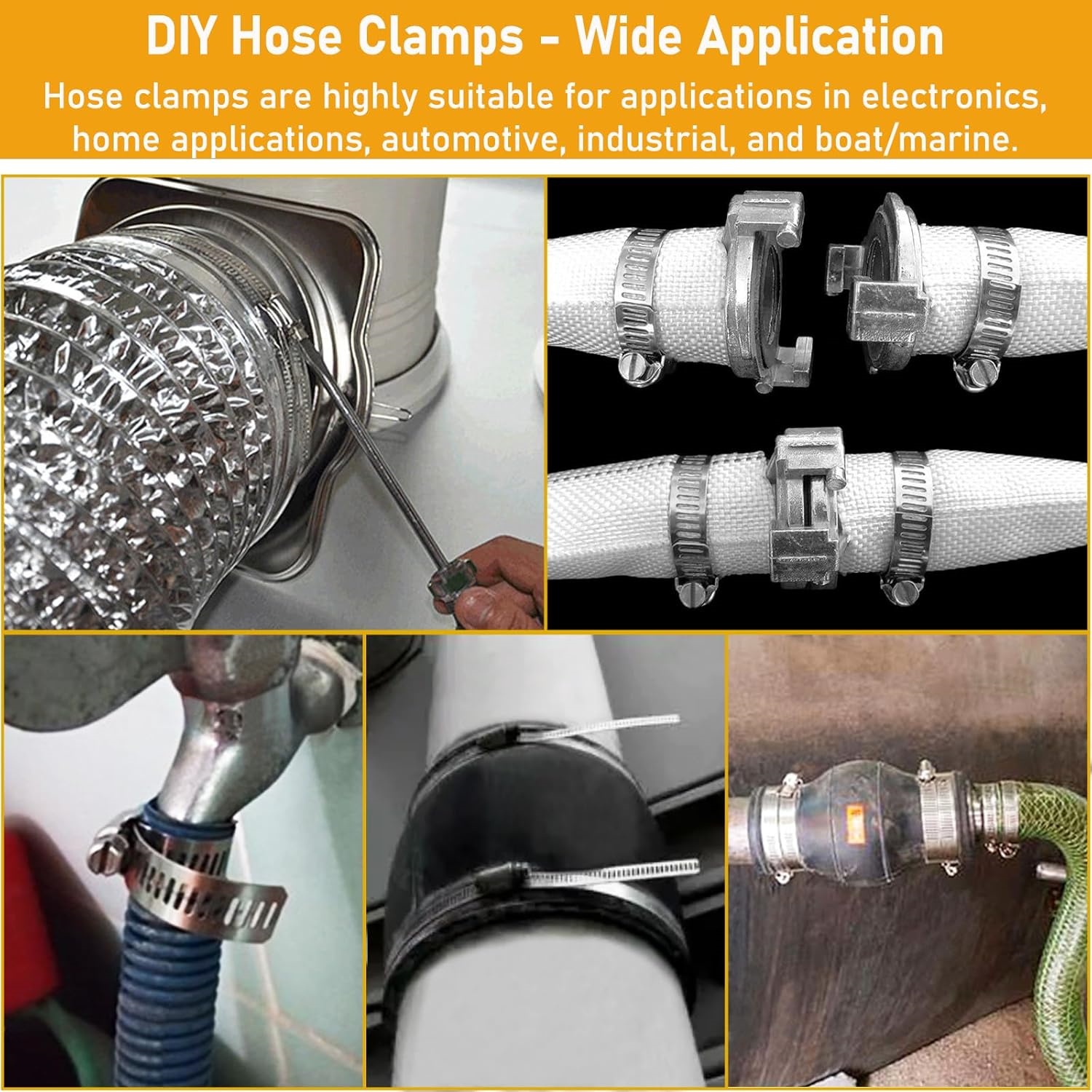 แคลมป์รัดสายยางสแตนเลส, ชุดแคล - Hose Clamp Assorted บทวิจารณ์และราคา