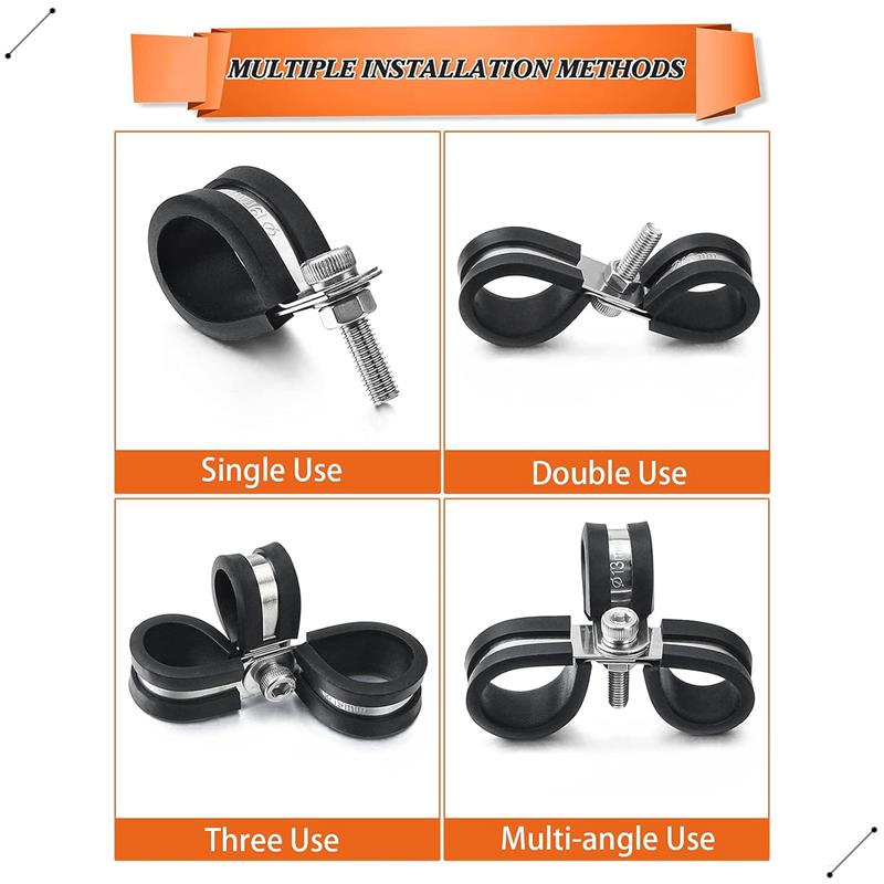 60 ชิ้นสาย Clamps Assortment K - Hose Clamp Assorted บทวิจารณ์และราคา