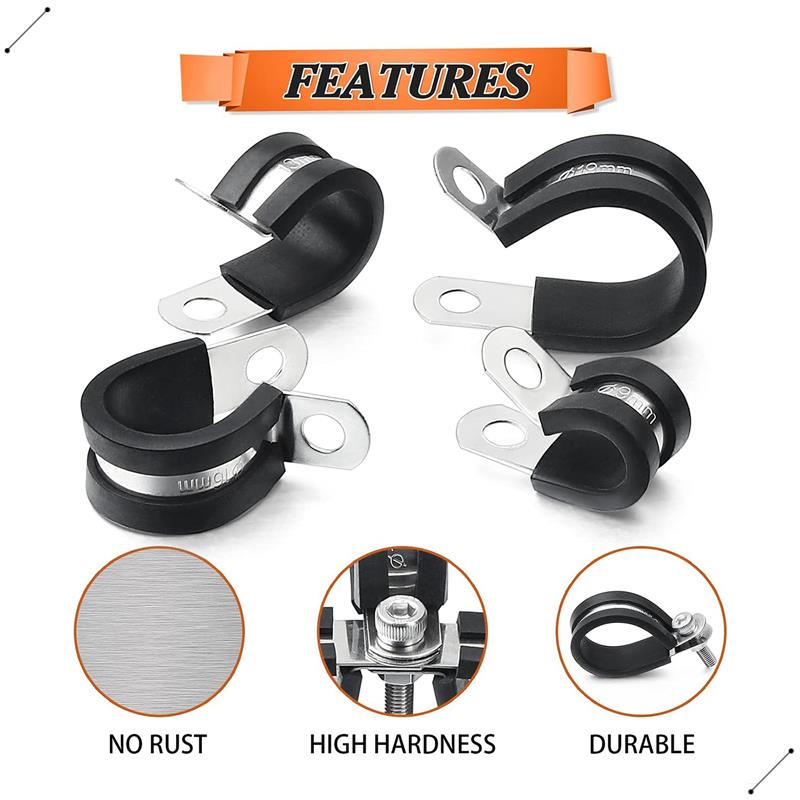 60 ชิ้นสาย Clamps Assortment K - Hose Clamp Assorted บทวิจารณ์และราคา