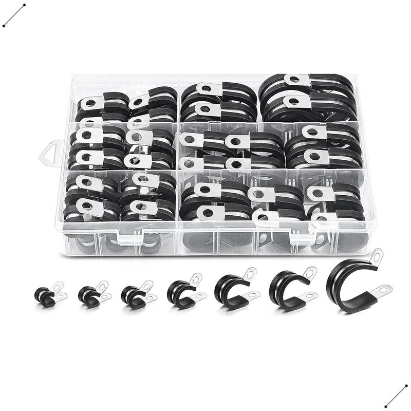 60 ชิ้นสาย Clamps Assortment K - Hose Clamp Assorted บทวิจารณ์และราคา