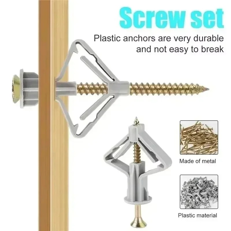 ชุดอุปกรณ์ยึดผนังยิปซัมแบบเจาะ - Drywall Anchor Screw บทวิจารณ์และราคา