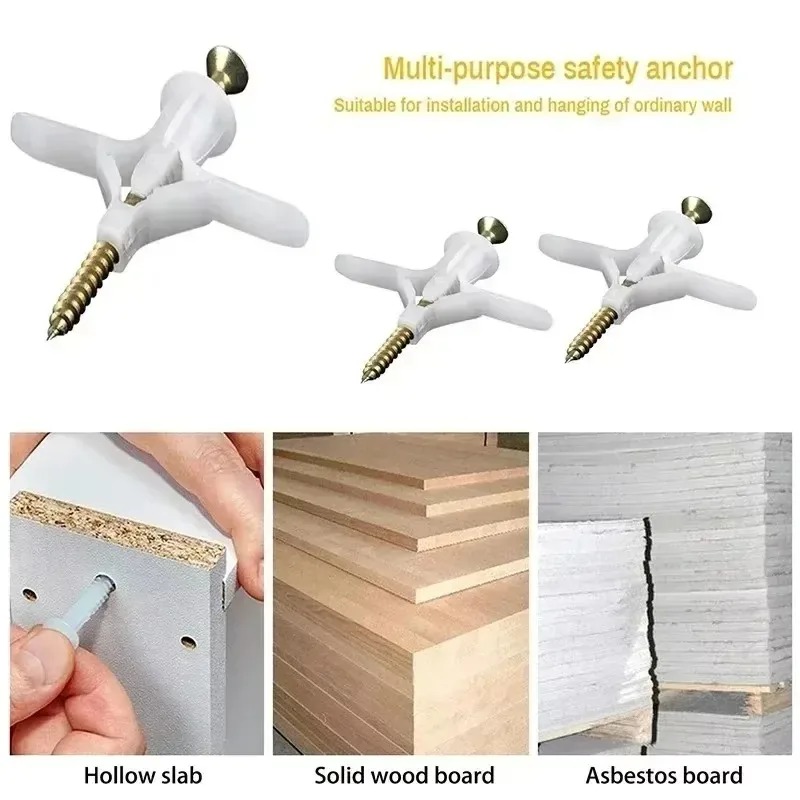 ชุดอุปกรณ์ยึดผนังยิปซัมแบบเจาะ - Drywall Anchor Screw บทวิจารณ์และราคา