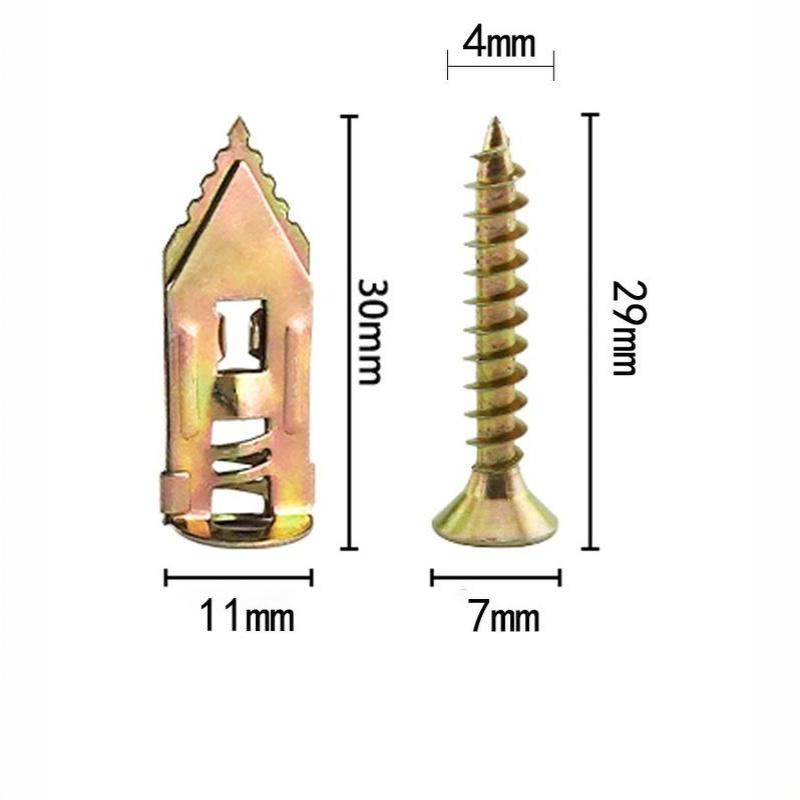 ชุดอุปกรณ์ยึดผนังแบบเจาะรู 50  - Drywall Anchor Screw บทวิจารณ์และราคา