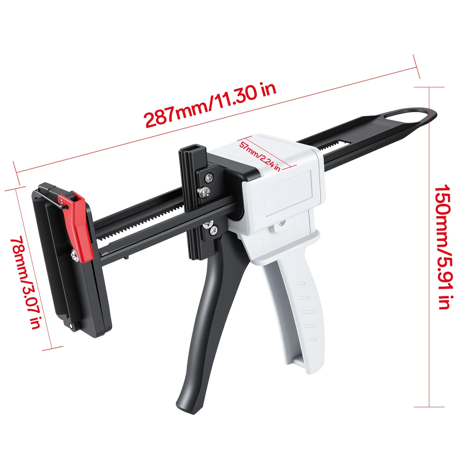ปืนยิงหลอดยาสีฟัน 704 ซิลิโคน  - Caulking Gun Dispensing บทวิจารณ์และราคา