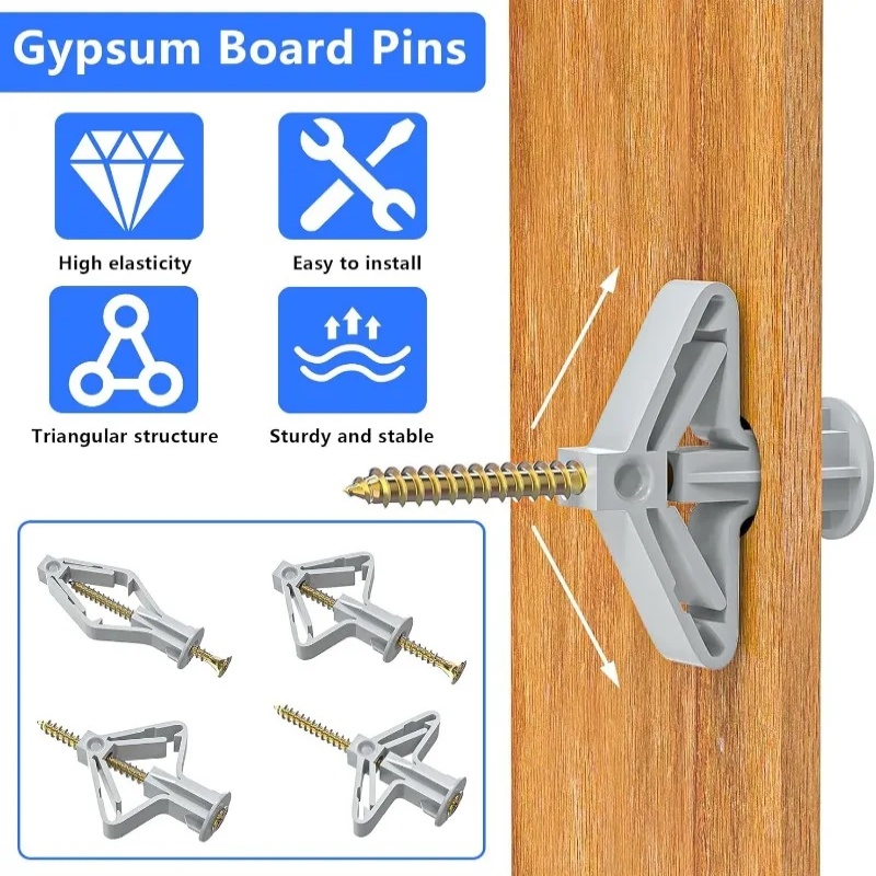 ชุดอุปกรณ์ยึดผนังยิปซัมแบบเจาะ - Drywall Anchor Screw บทวิจารณ์และราคา