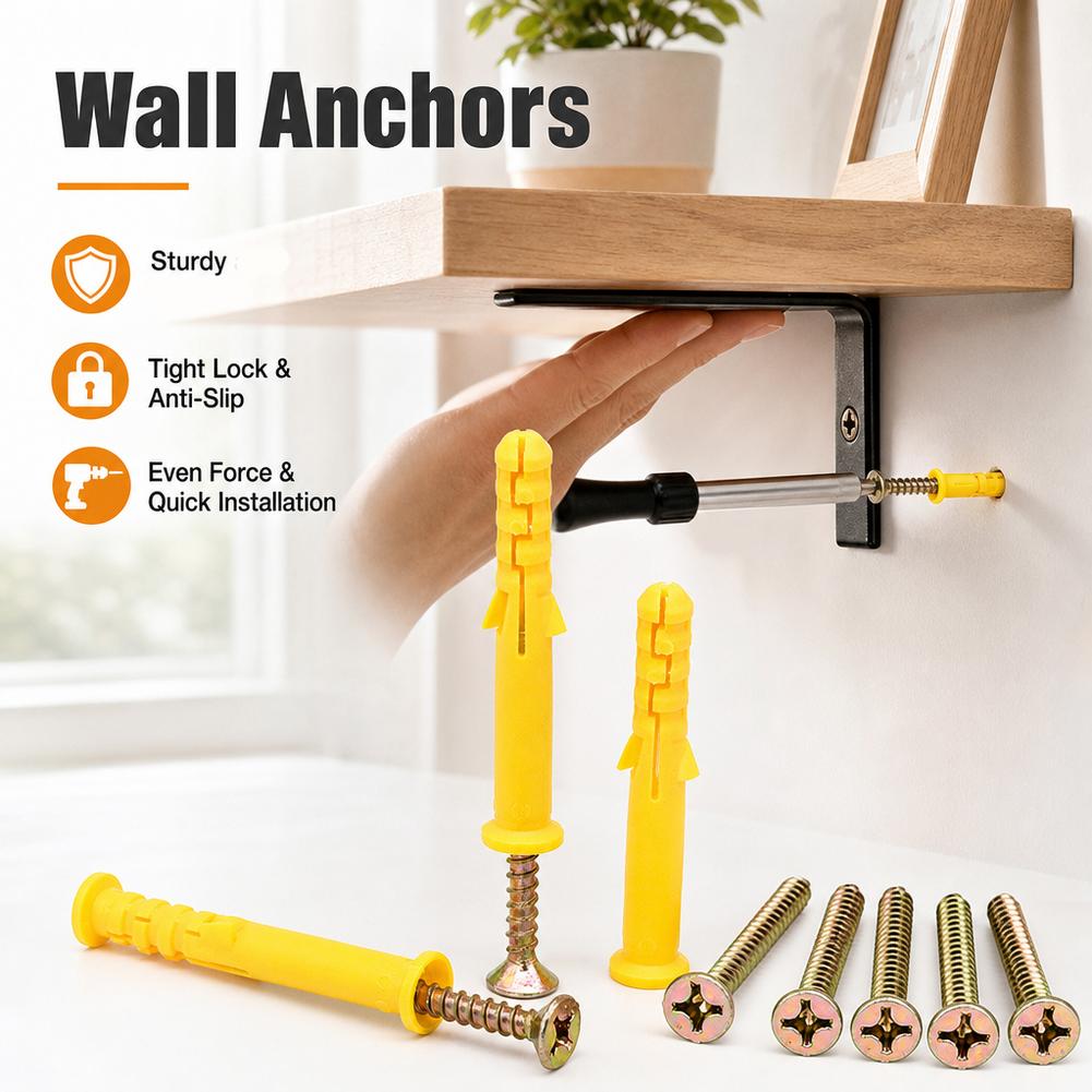 ชุดอุปกรณ์ยึดผนังแห้งแบบหนัก 1 - Drywall Anchor Screw บทวิจารณ์และราคา