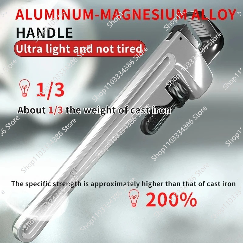 คีมจับท่ออลูมิเนียมอัลลอยด์เกร - Pipe Wrench Adjustable บทวิจารณ์และราคา