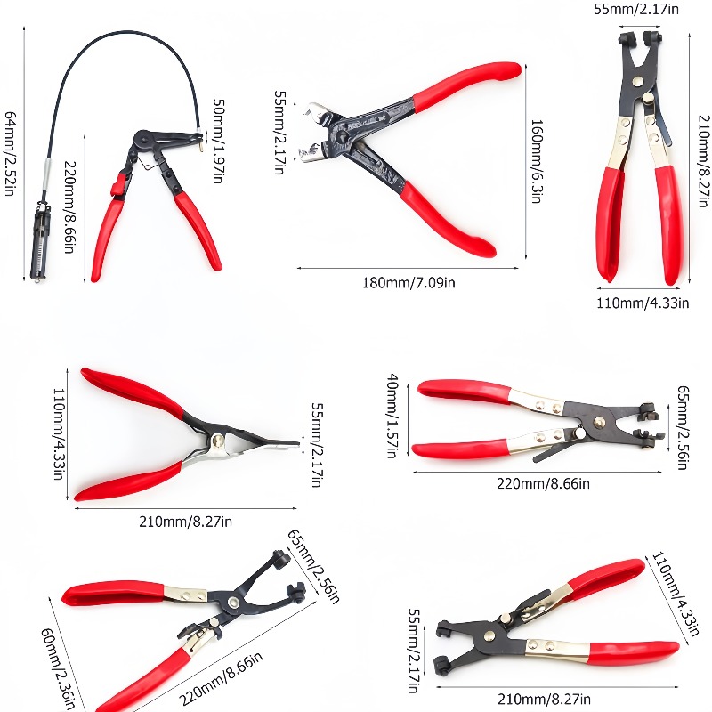 ชุดคีมหนีบสายยางด้ามยาว 9 ชิ้น - Hose Clamp Assorted บทวิจารณ์และราคา