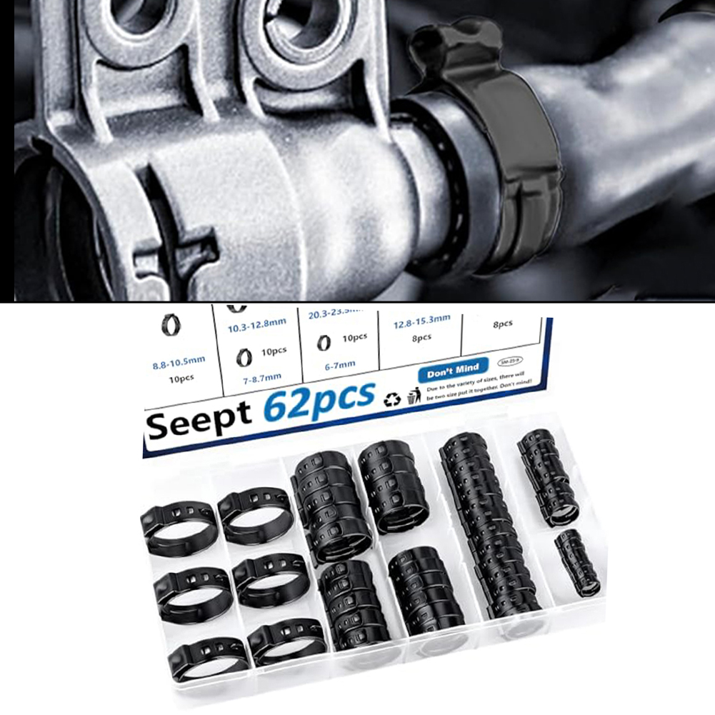ชุดอุปกรณ์ยึดสายยางแบบหนีบเดี่ - Hose Clamp Assorted บทวิจารณ์และราคา