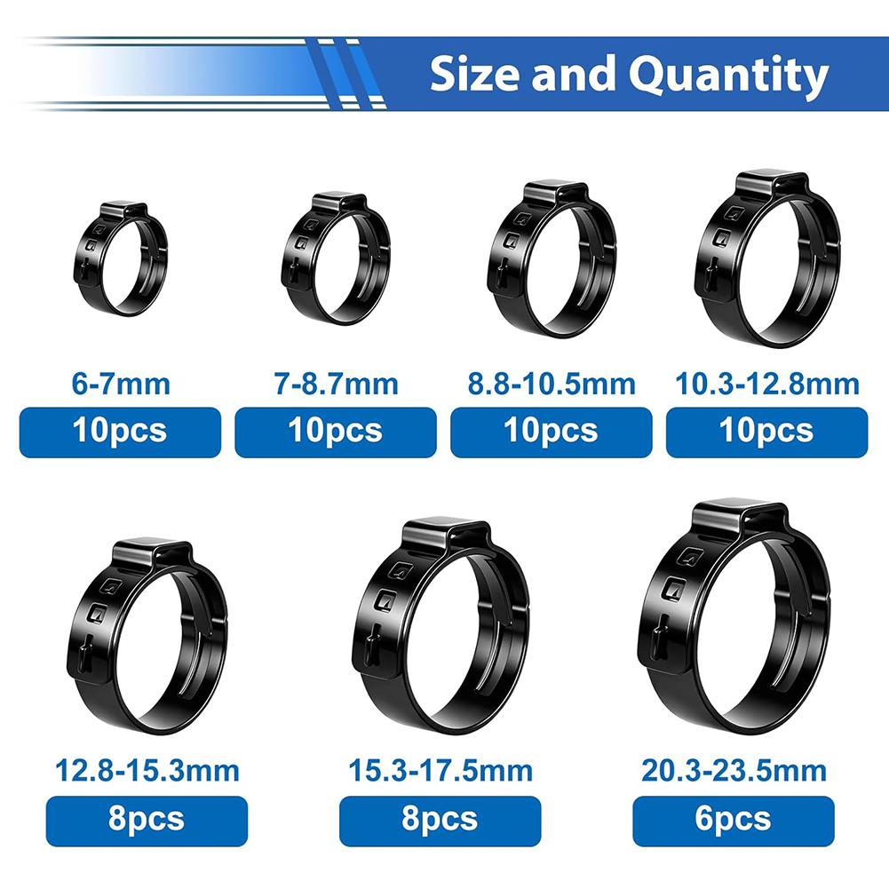 ชุดอุปกรณ์ยึดสายยางแบบหนีบเดี่ - Hose Clamp Assorted บทวิจารณ์และราคา